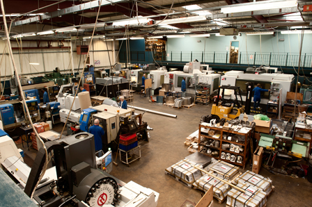 Thompson precision factory floor solidworks factory image