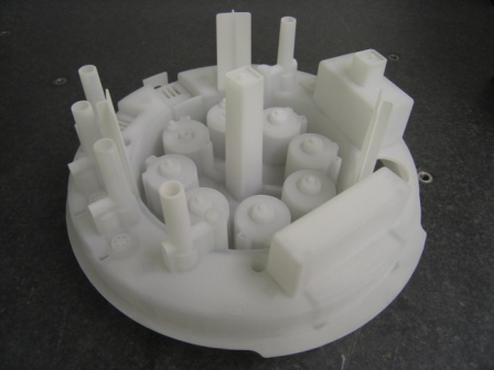 White mould image create using rapid prototyping