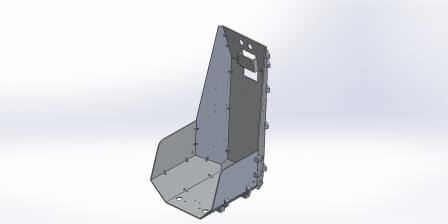  3D CAD image of drill jig