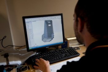 One of our team using CAD