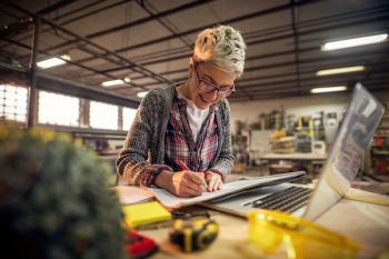 female engineer at work