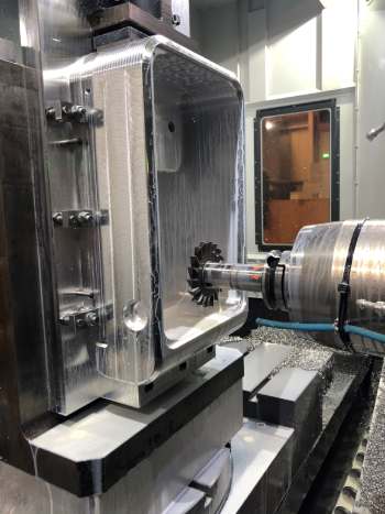 4 Axis Large Horizontal Machining from Solid - High Performance Electronics Enclosure