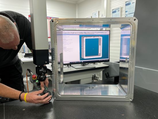 Inspecting a High Precision Aluminium Vacuum Chamber