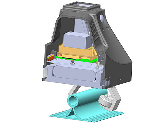 electro-mechanical rail mounted camera design